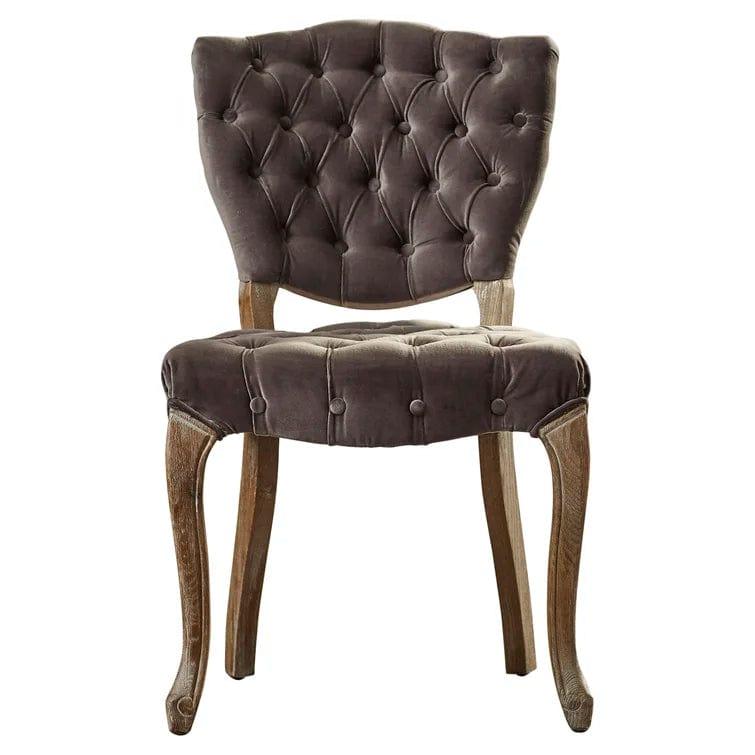 Richard Tufted Velvet Parsons Chair (Set of 2) - Ouch Cart 