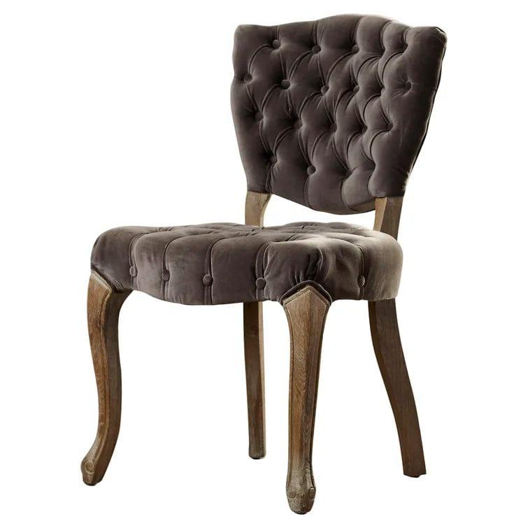 Richard Tufted Velvet Parsons Chair (Set of 2) - Ouch Cart 