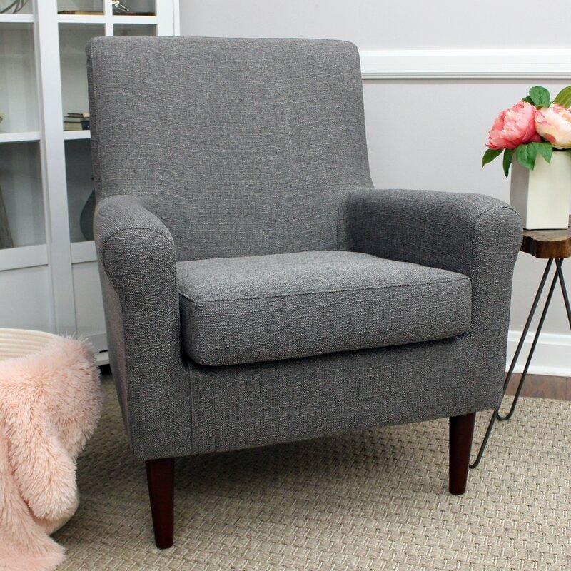 Wide Tufted Arm Chair for living room - Ouch Cart 