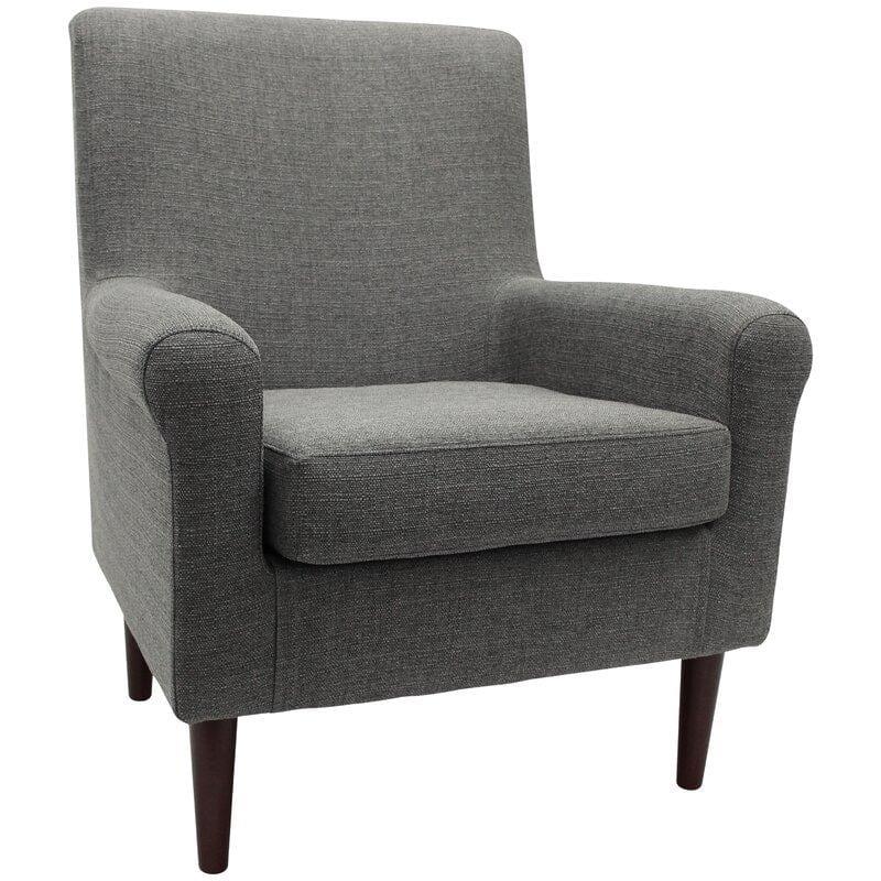 Wide Tufted Arm Chair for living room - Ouch Cart 
