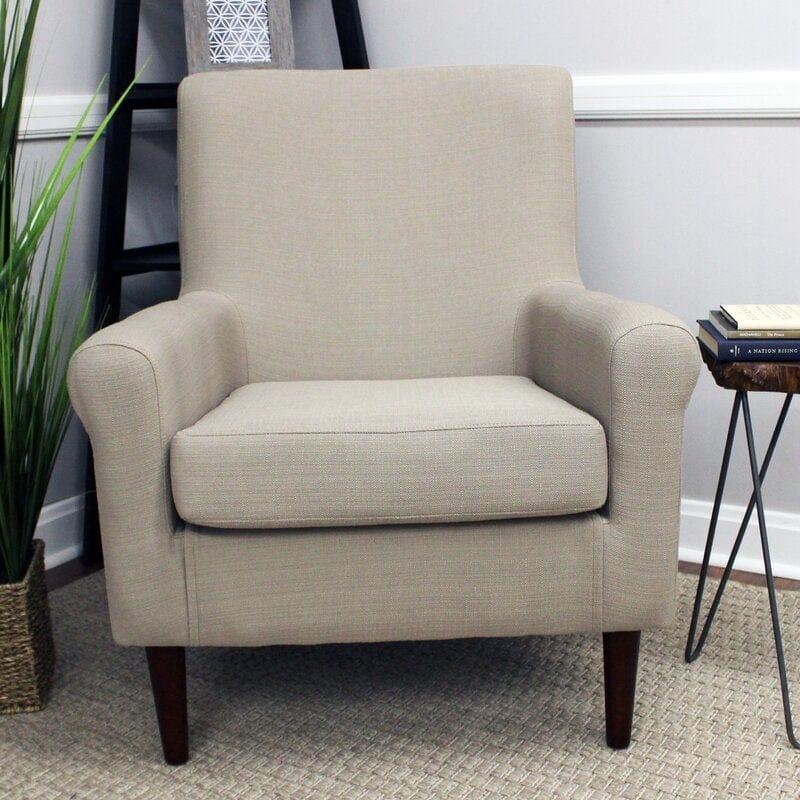 Lounge Chair Wide Tufted Armchair - Ouch Cart 