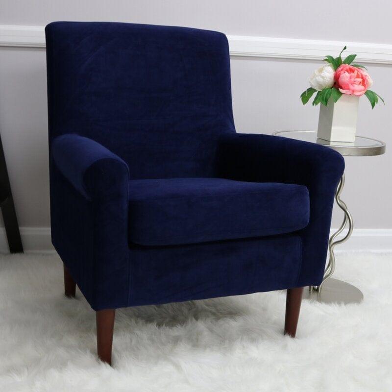Lounge Chair Wide Tufted Armchair - Ouch Cart 