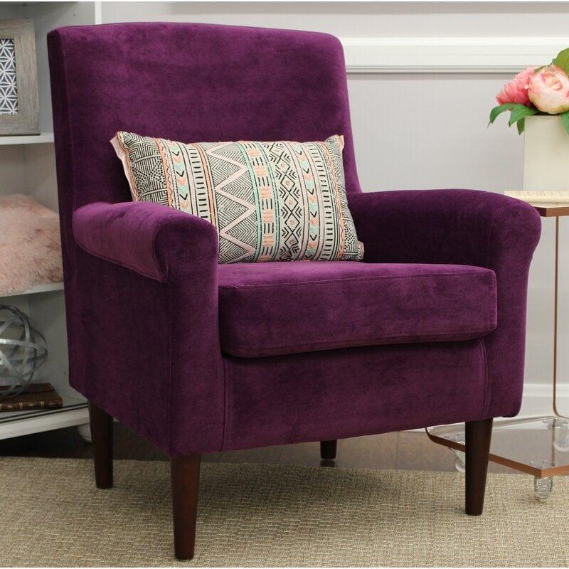 Lounge Chair Wide Tufted Armchair - Ouch Cart 