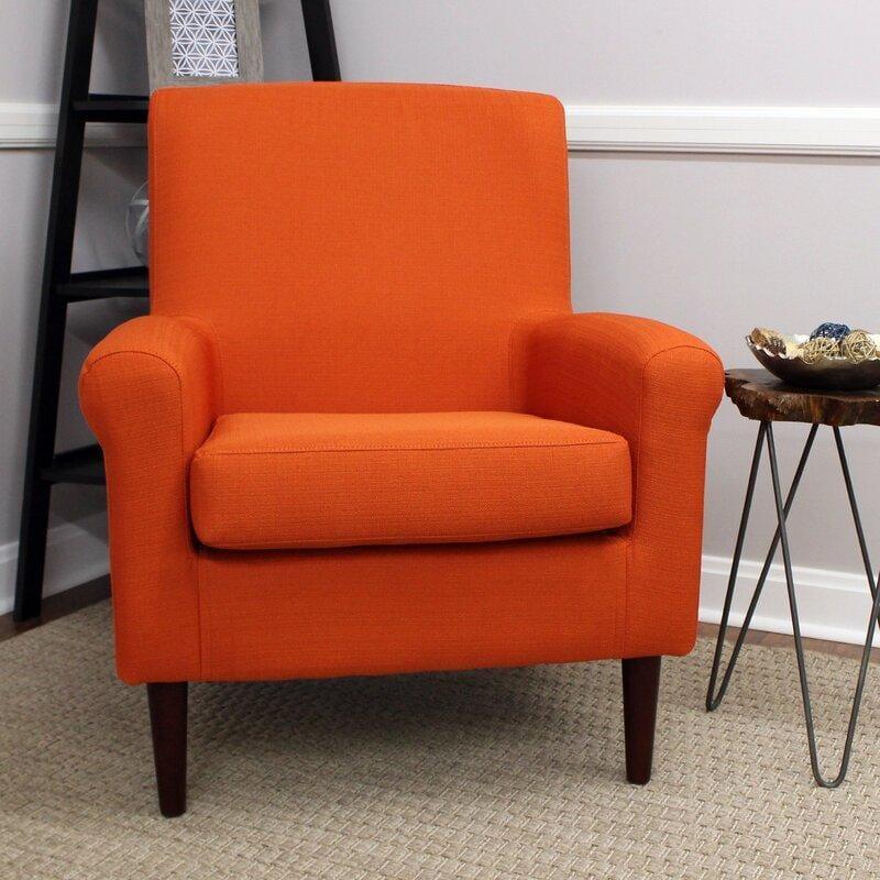 Wide Tufted Arm Chair for living room - Ouch Cart 