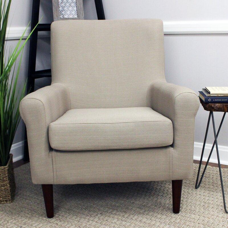 Wide Tufted Arm Chair for living room - Ouch Cart 