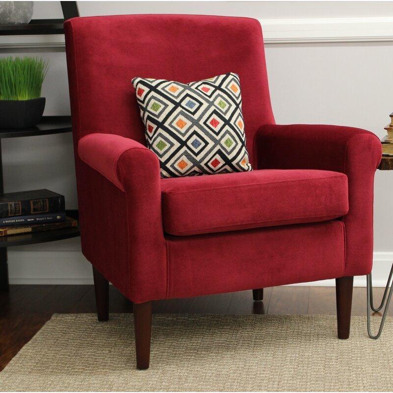 Wide Tufted Arm Chair for living room - Ouch Cart 