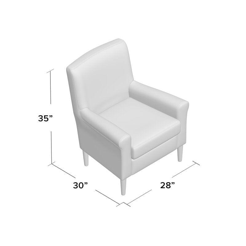 Lounge Chair Wide Tufted Armchair - Ouch Cart 