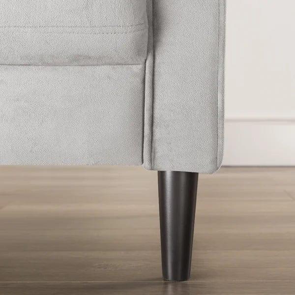 Rosenstein 52.76'' Velvet Square Arm Loveseat - Ouch Cart 