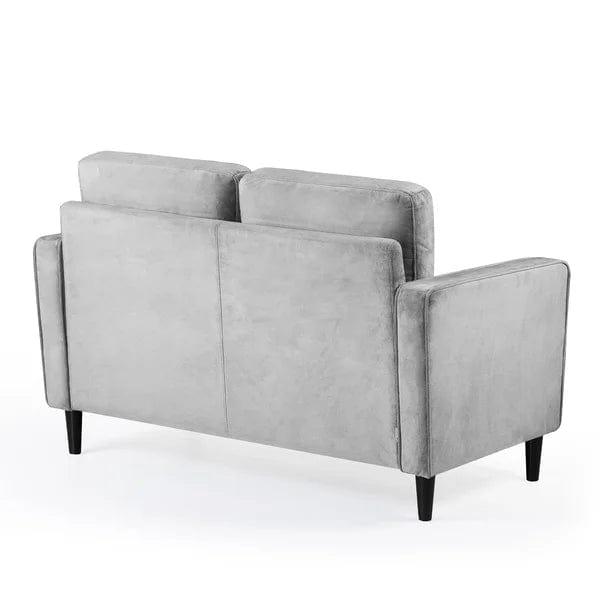 Rosenstein 52.76'' Velvet Square Arm Loveseat - Ouch Cart 