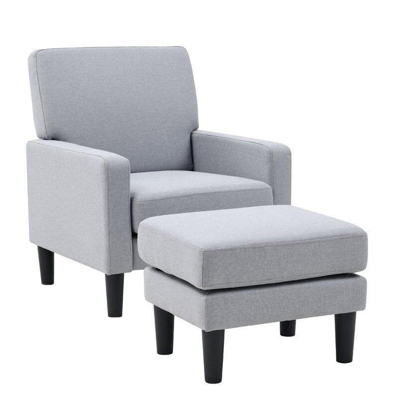 Wide Armchair and Ottoman - Ouch Cart 