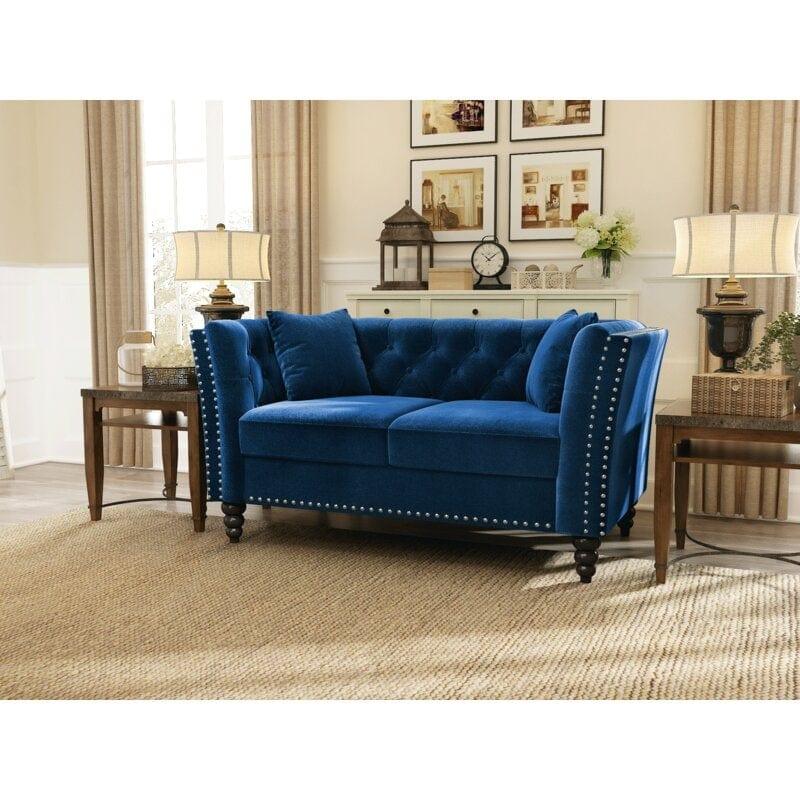 Square Arm Loveseat - Ouch Cart 