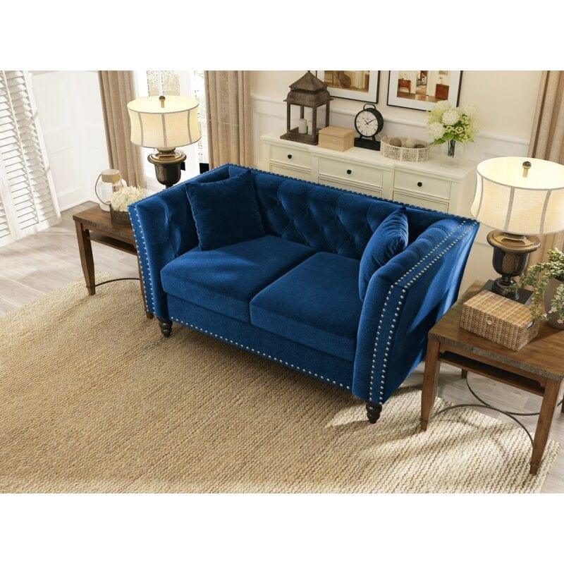 Square Arm Loveseat - Ouch Cart 