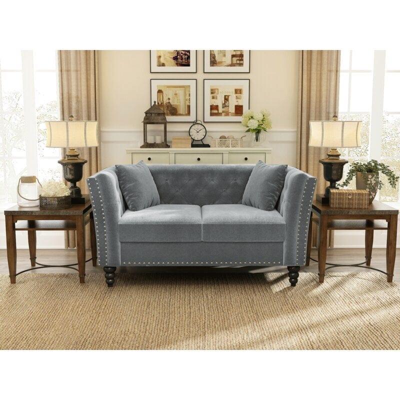 Square Arm Loveseat - Ouch Cart 