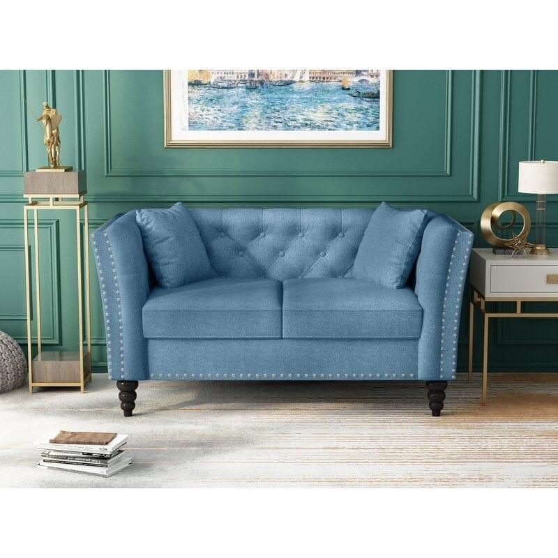Square Arm Loveseat - Ouch Cart 