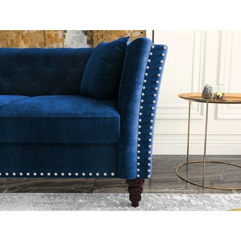 Square Arm Loveseat - Ouch Cart 