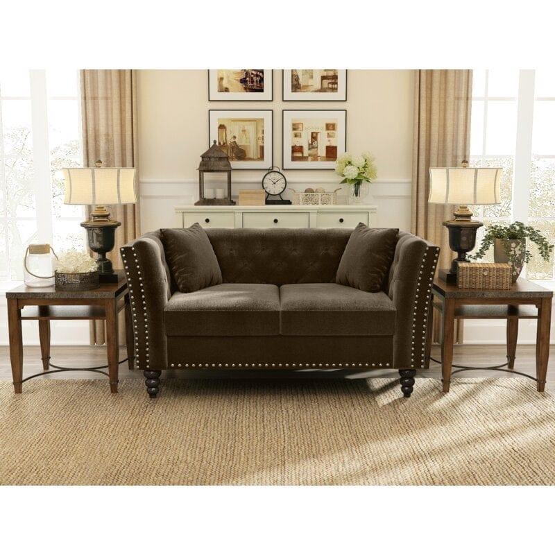Square Arm Loveseat - Ouch Cart 