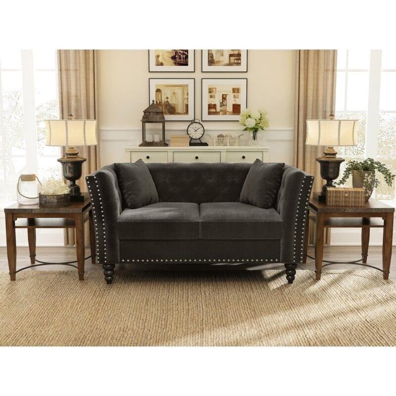 Square Arm Loveseat - Ouch Cart 