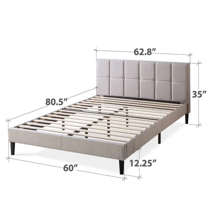 Suhavi Tufted Upholstered Platform Bed