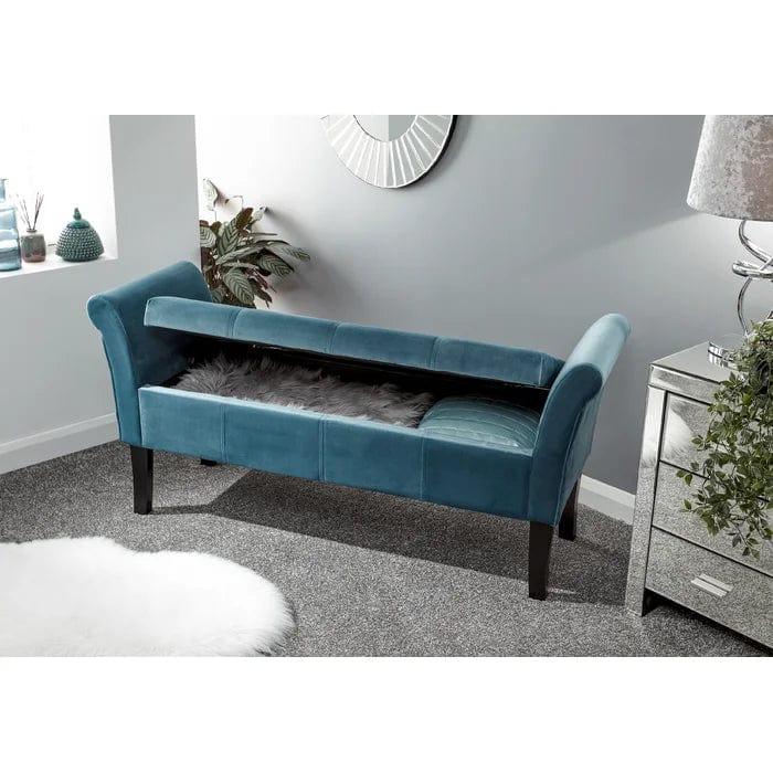 Tabor Upholstered Storage Bench - Ouch Cart 