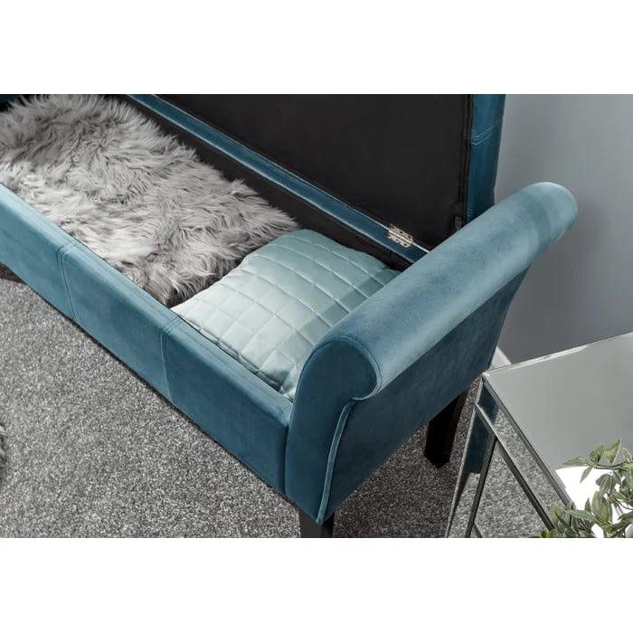 Tabor Upholstered Storage Bench - Ouch Cart 
