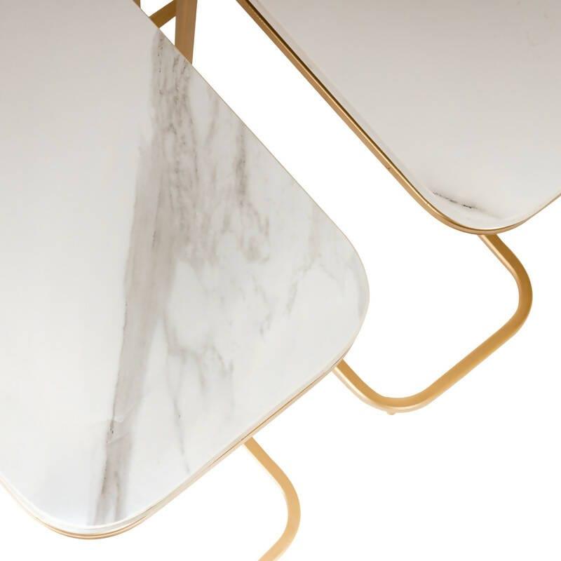 Modern Gold Side Nesting Table - Ouch Cart 