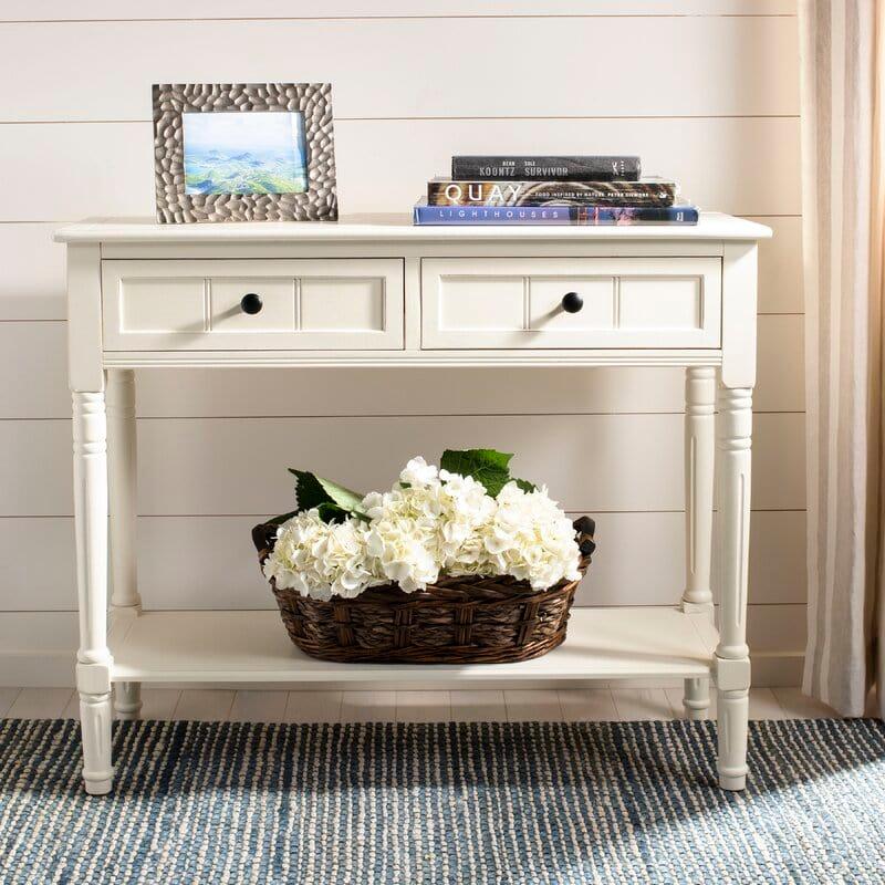 Rectangular shape wooden  Console Table with Drawers