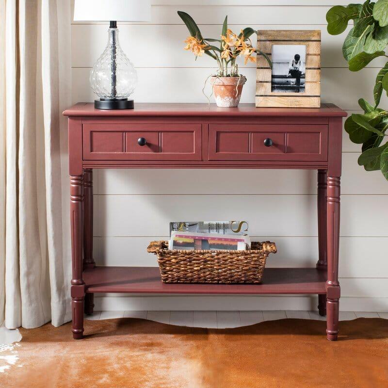 Rectangular shape wooden Console Table with Drawers - Ouch Cart 