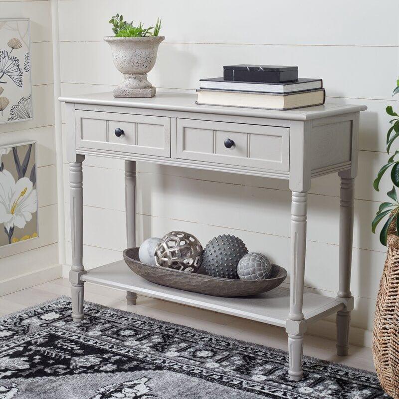 Rectangular shape wooden Console Table with Drawers - Ouch Cart 