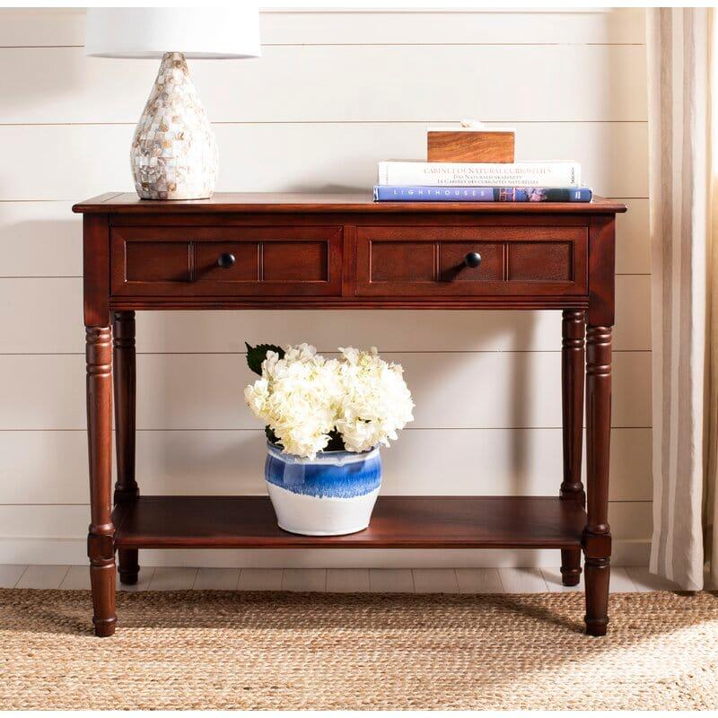 Rectangular shape wooden Console Table with Drawers - Ouch Cart 