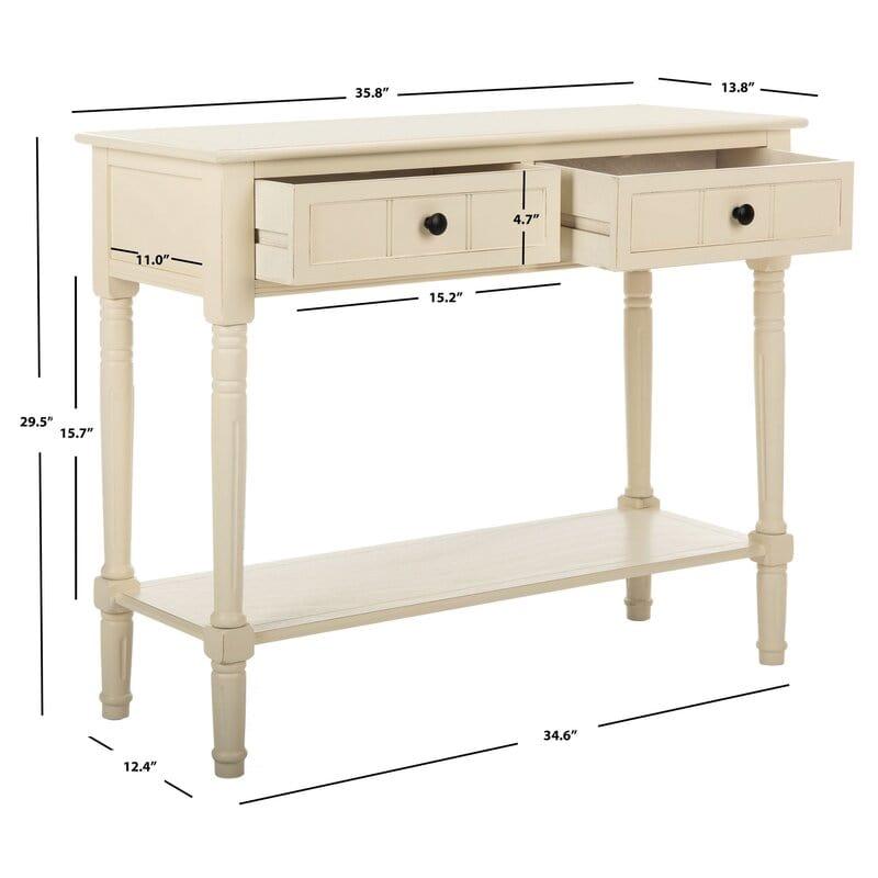 Rectangular shape wooden Console Table with Drawers - Ouch Cart 