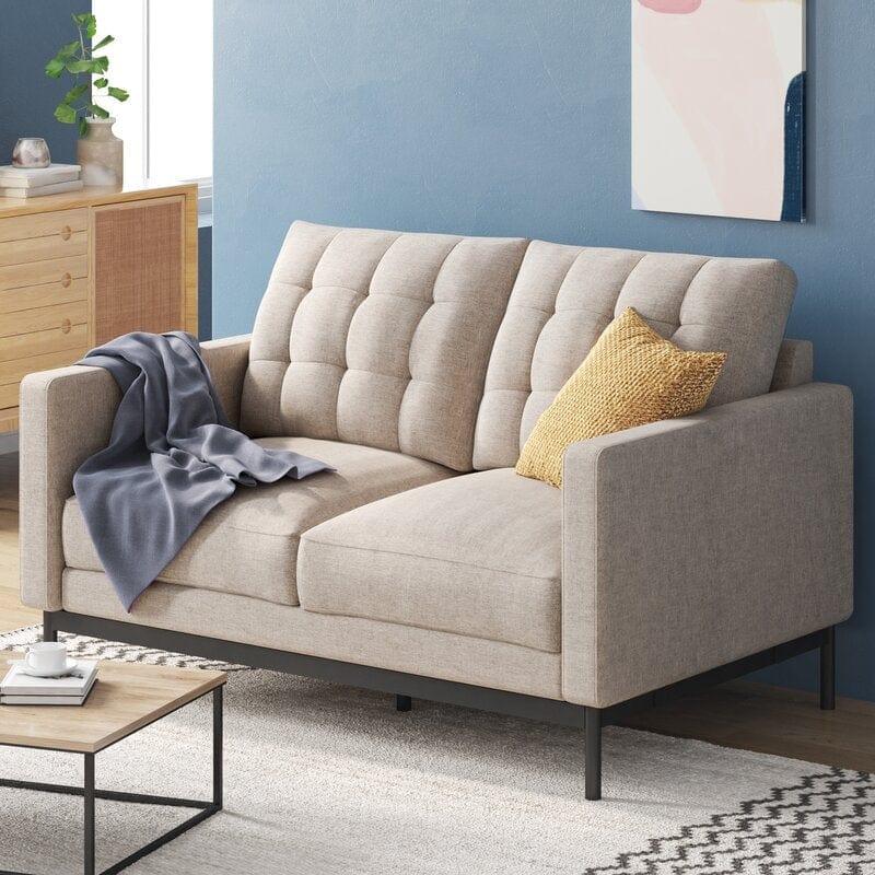 Marrie Square Arm Loveseat - Ouch Cart 