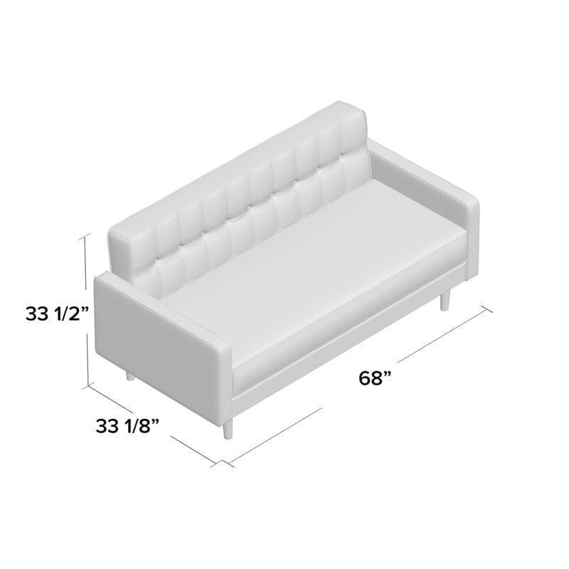 2 Seater Square Arm Sofa