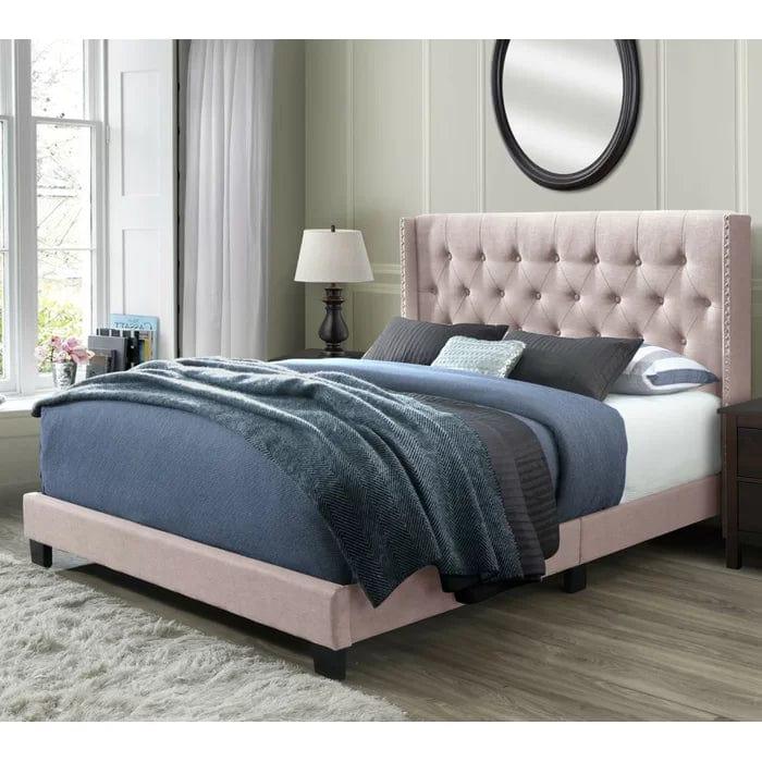 Tianna Tufted Upholstered Low Profile Standard Bed