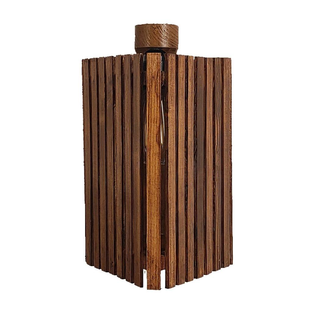 Trikona Brown Wooden Wall Light (BULB NOT INCLUDED) - Ouch Cart 