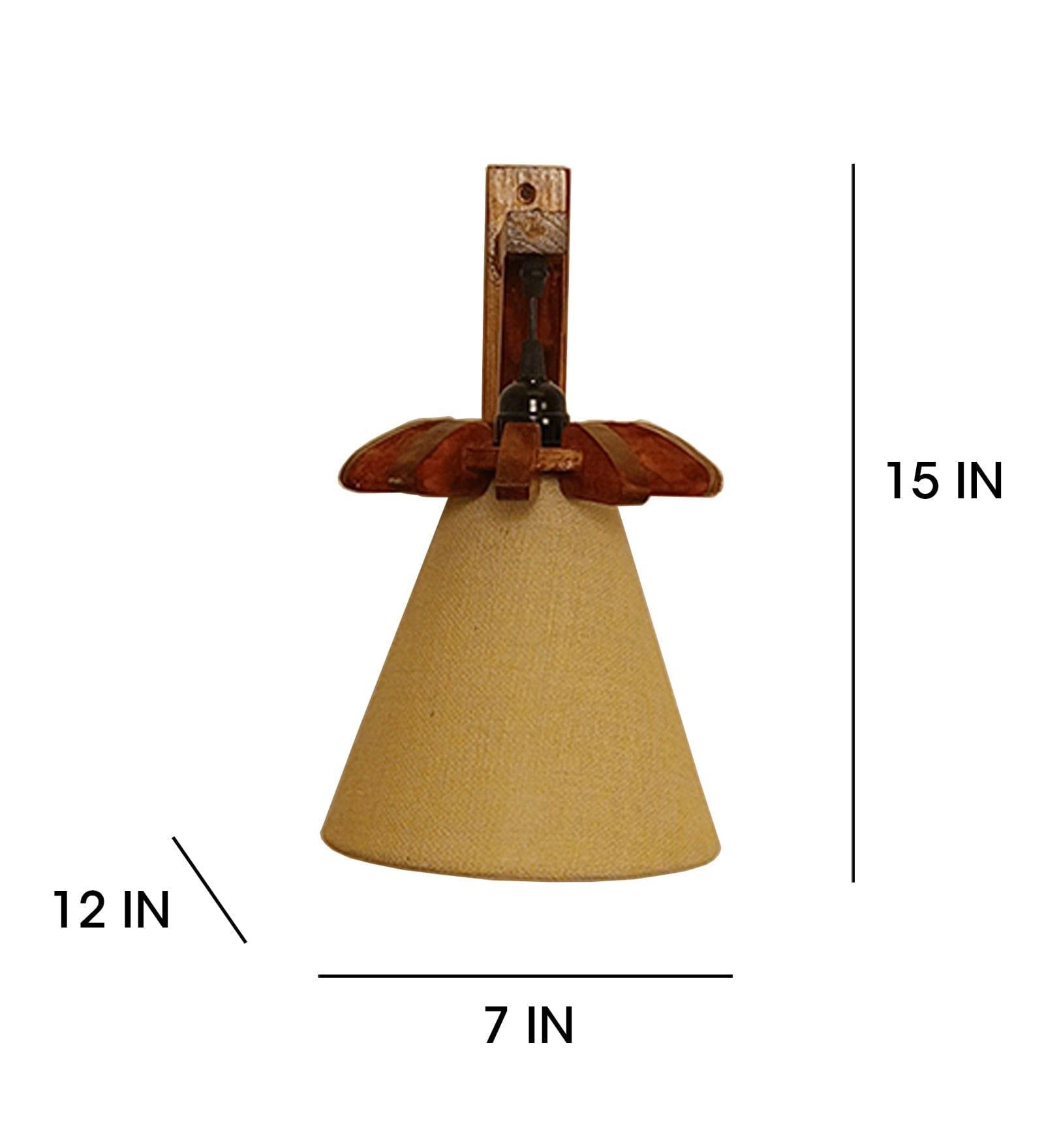 Twirl Brown Wooden Wall Light (BULB NOT INCLUDED) - Ouch Cart 