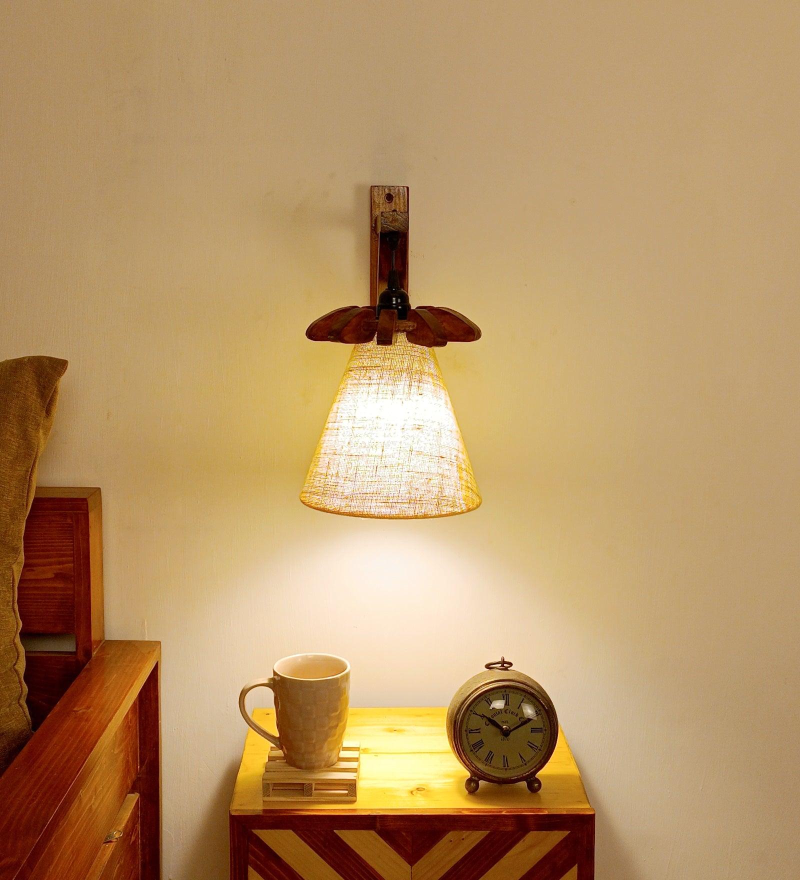 Twirl Brown Wooden Wall Light (BULB NOT INCLUDED) - Ouch Cart 
