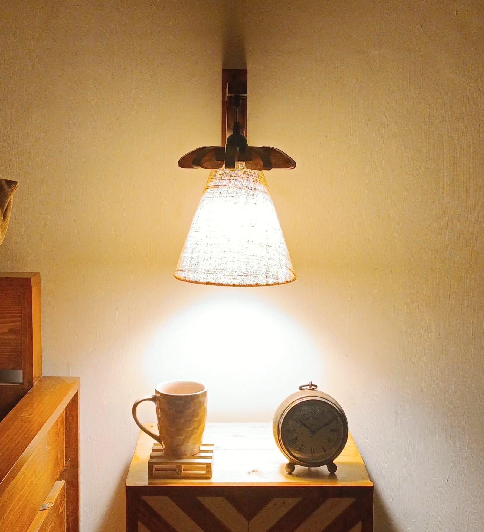 Twirl Brown Wooden Wall Light (BULB NOT INCLUDED) - Ouch Cart 