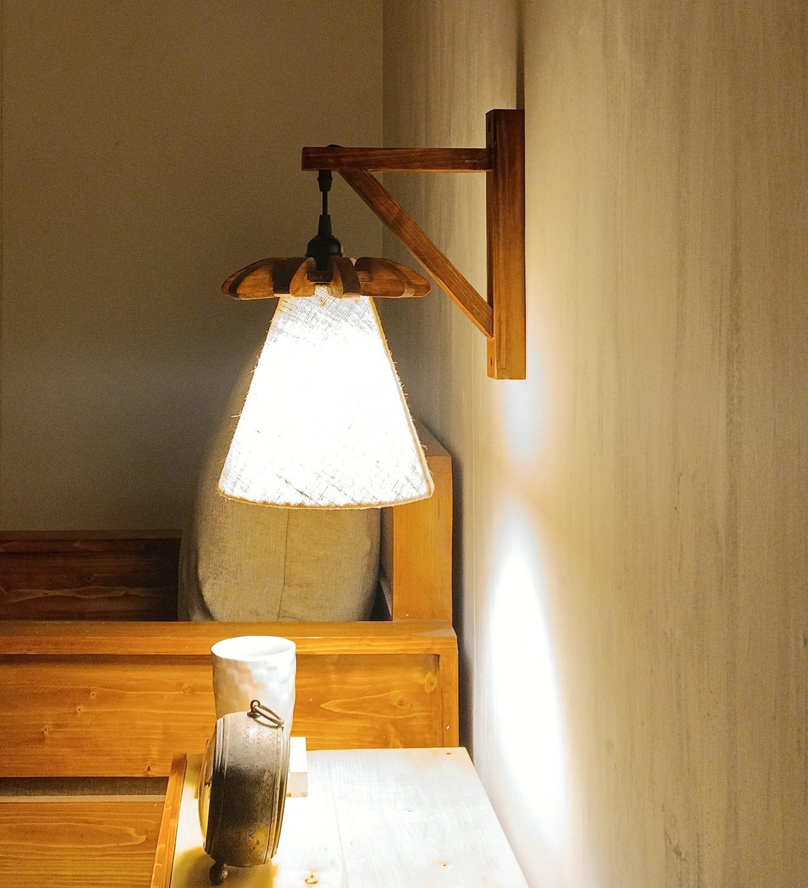 Twirl Brown Wooden Wall Light (BULB NOT INCLUDED) - Ouch Cart 