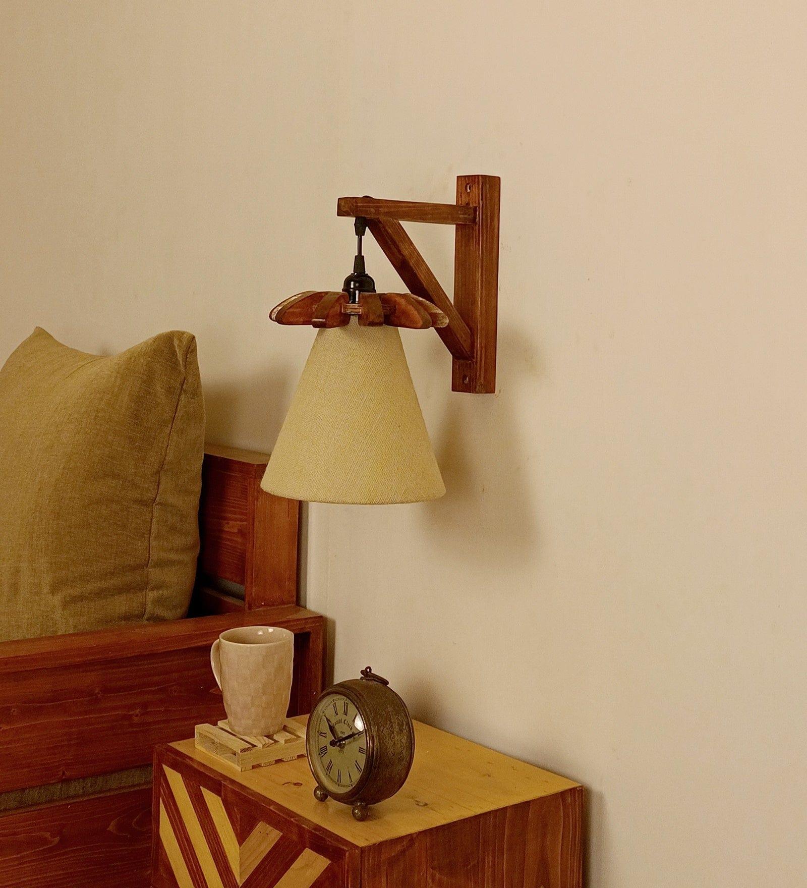 Twirl Brown Wooden Wall Light (BULB NOT INCLUDED) - Ouch Cart 