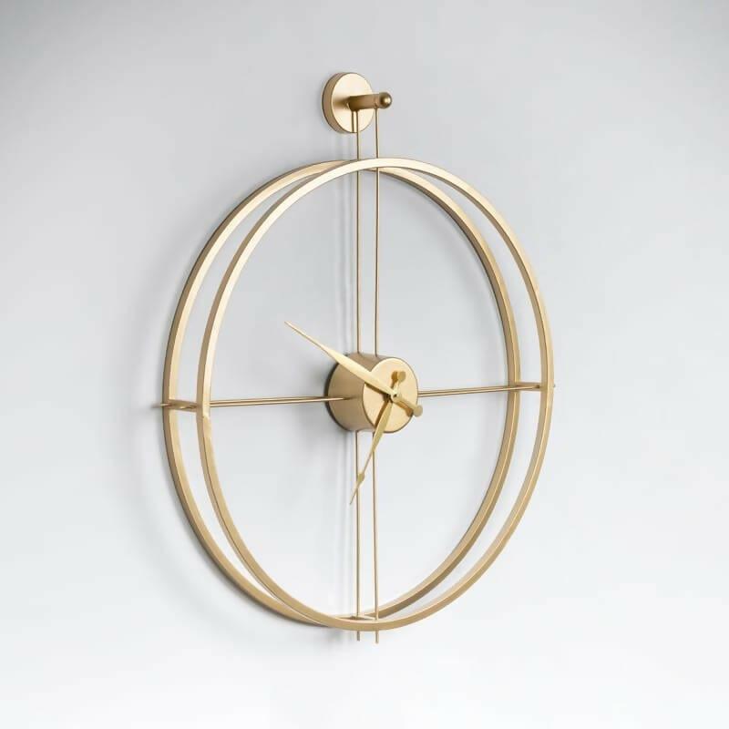 Gold Round Wall Clock - Ouch Cart 