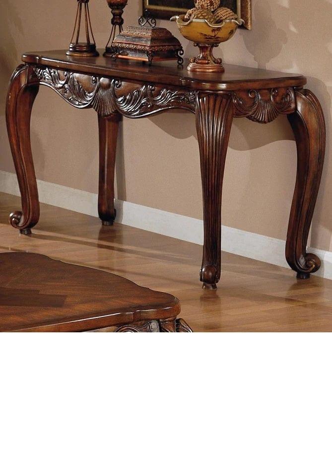 Wooden Hand Carved Beautiful Design Decor Royal Console Table - Ouch Cart 