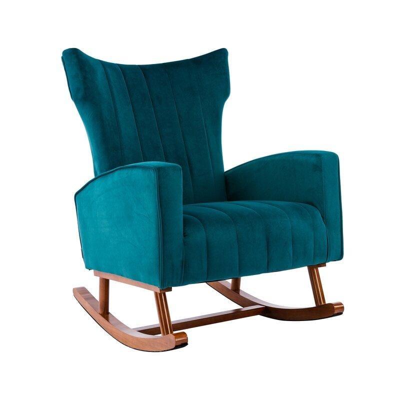 Velvet Rocking Chair for living Room ,Bed Room - Ouch Cart 