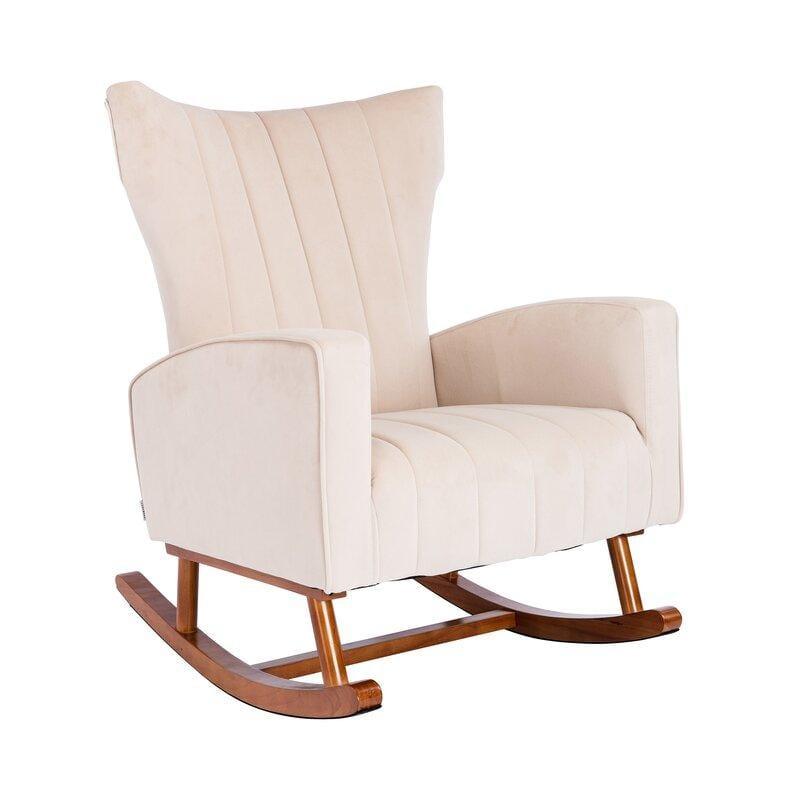 Velvet Rocking Chair for living Room ,Bed Room - Ouch Cart 