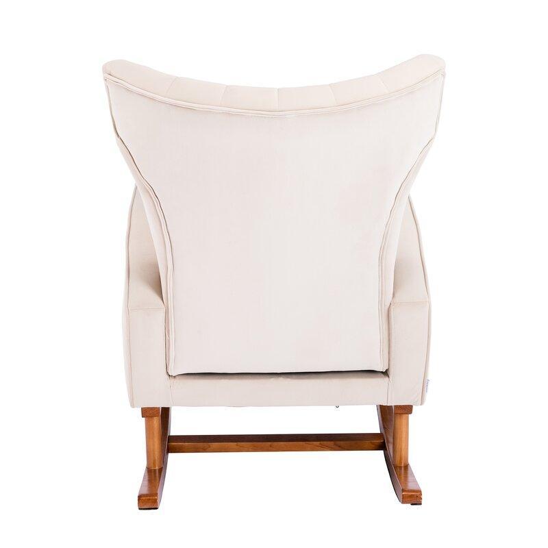 Velvet Rocking Chair for living Room ,Bed Room - Ouch Cart 