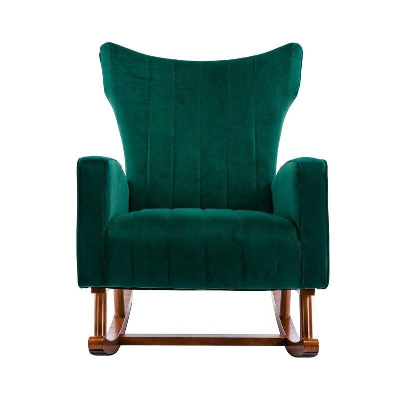 Velvet Rocking Chair for living Room ,Bed Room - Ouch Cart 