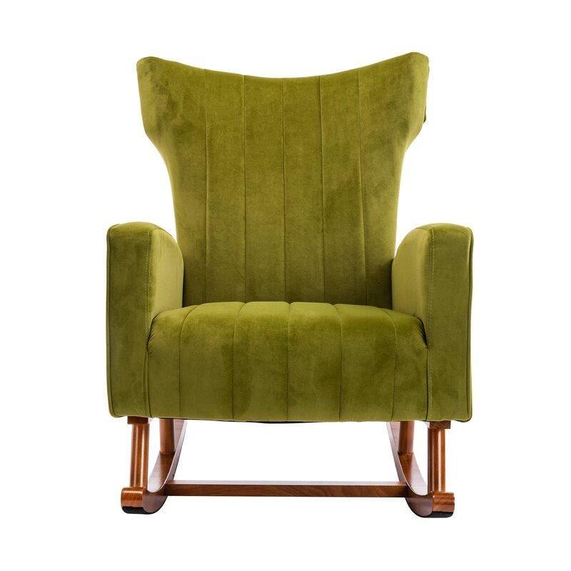 Velvet Rocking Chair for living Room ,Bed Room - Ouch Cart 