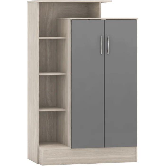 Villela 2 Door Manufactured Wood Wardrobe - Ouch Cart 