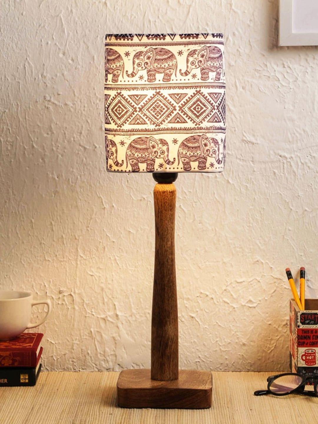 Warli Art Wooden Lamp - Ouch Cart 