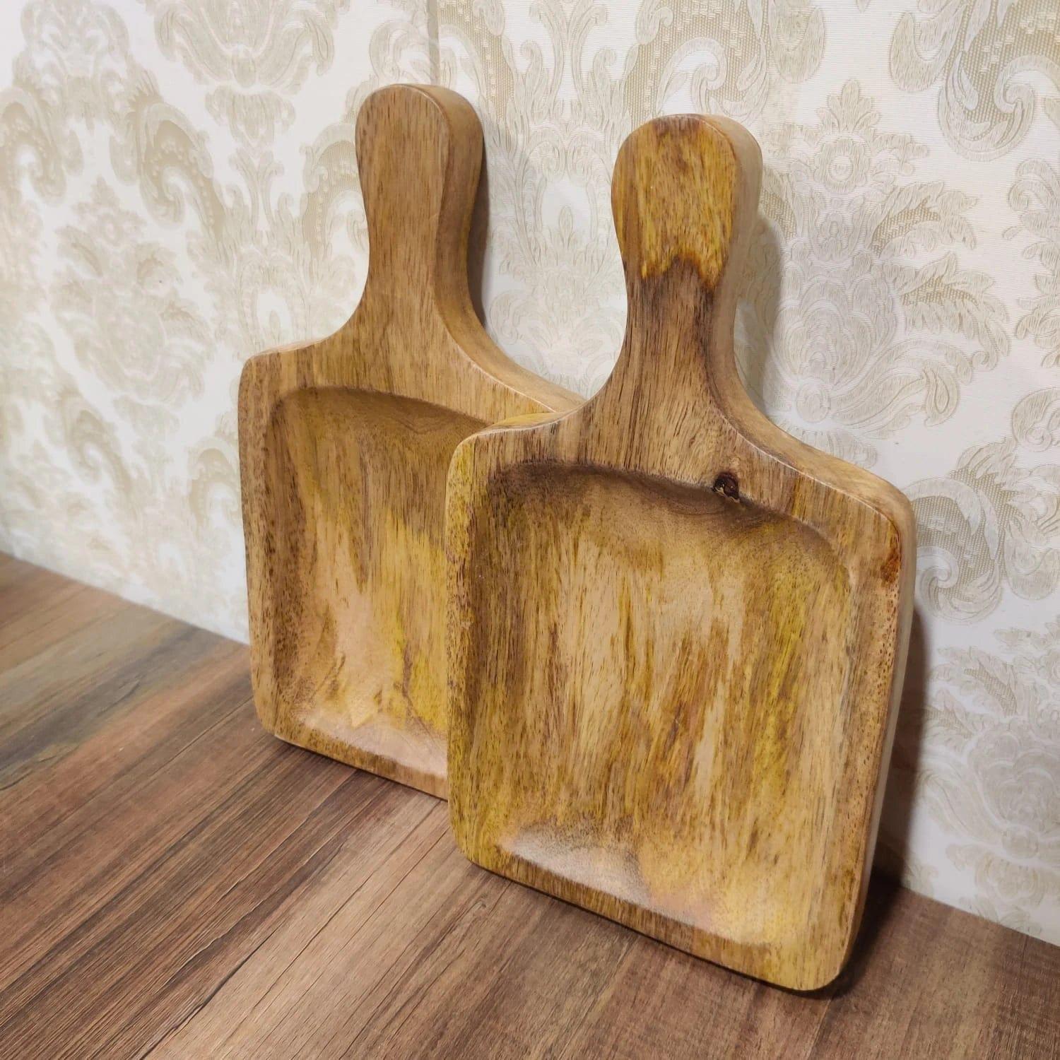 WOODEN SERVING PLATTER II FOOD GRADE - Ouch Cart 