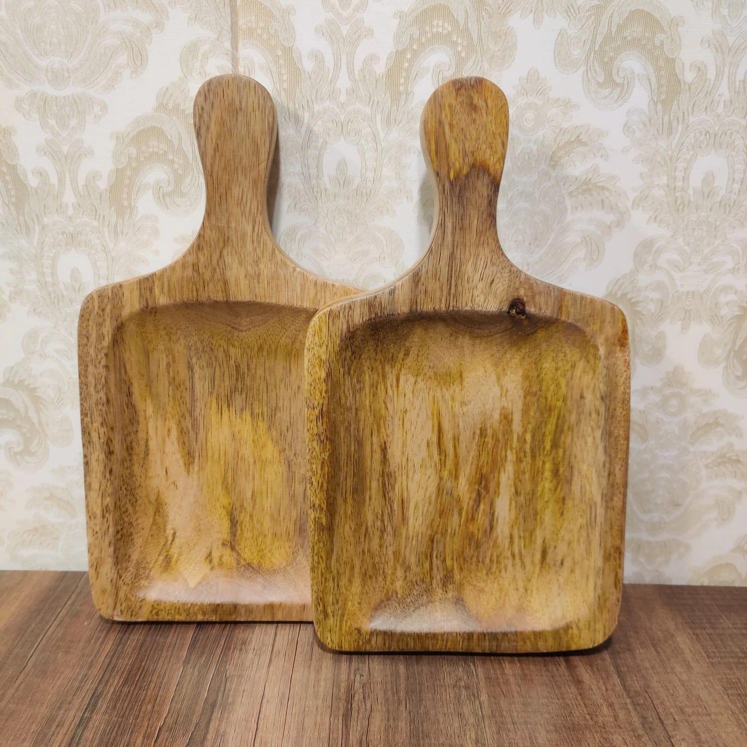 WOODEN SERVING PLATTER II FOOD GRADE - Ouch Cart 